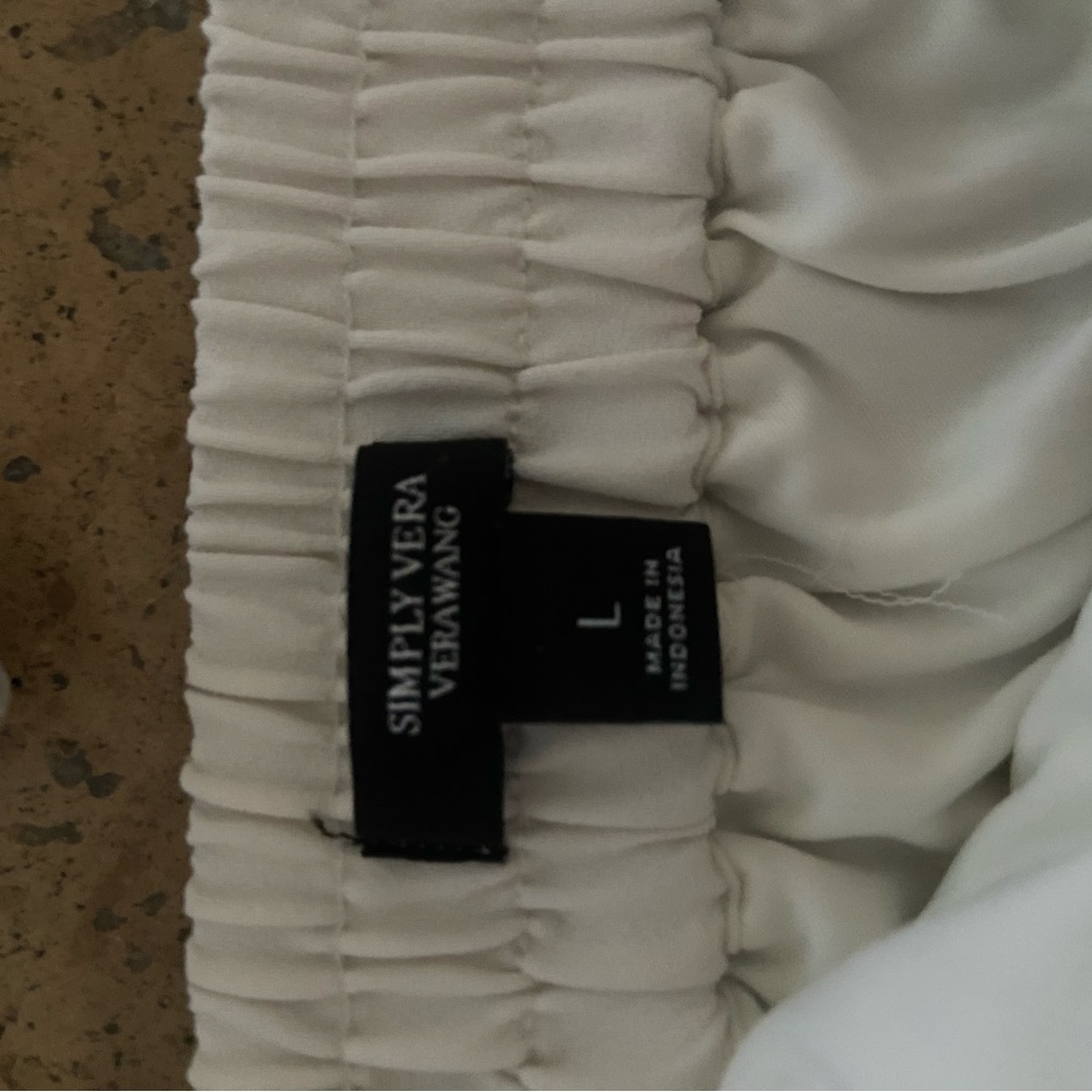 Simply Vera Vera Wang Cream Pleated Maxi Skirt Resort Wear - Picture 2 of 2